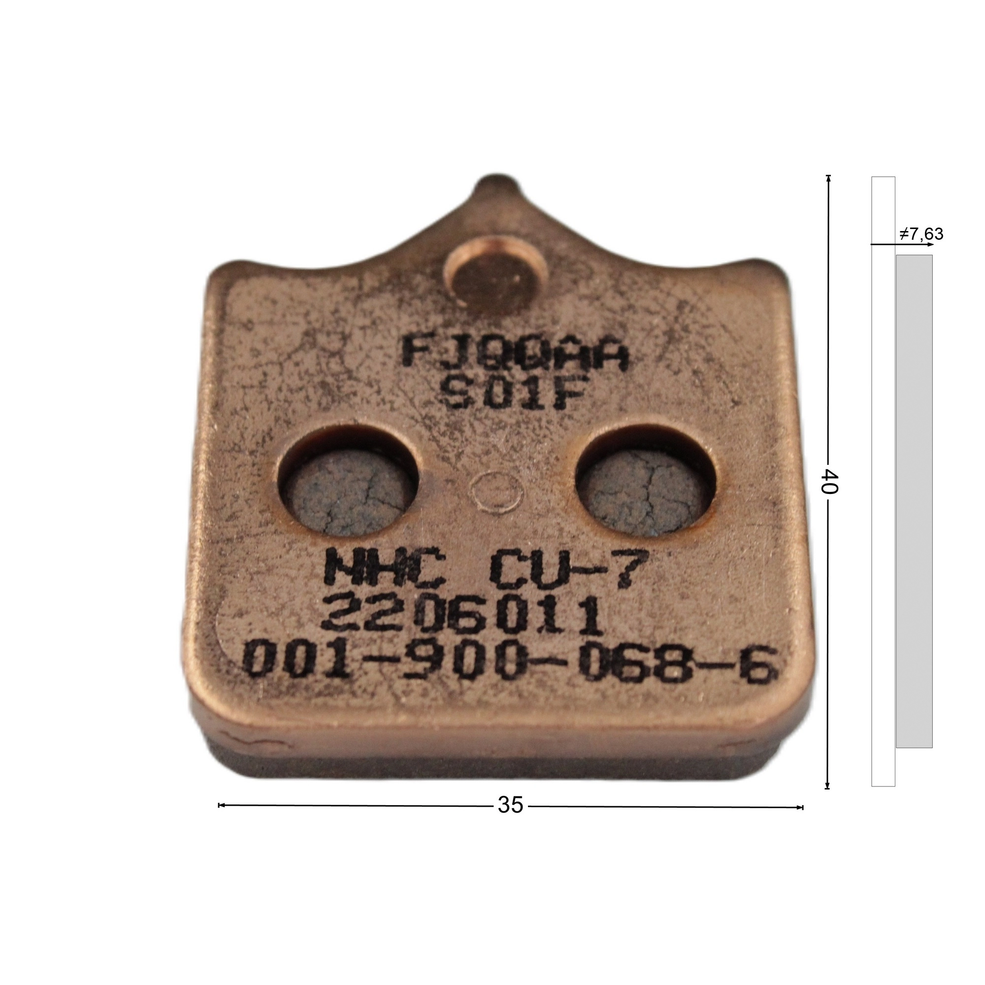 QJ MOTOR SRV 700 ÖN DİSK BALATASI TAKIM #RK 61023